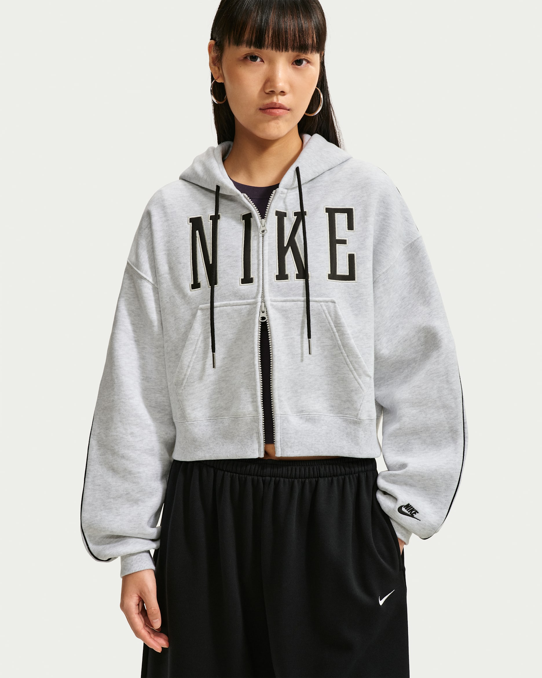 Nike Studio Fleece Medium Weight Women's Oversized Full-Zip